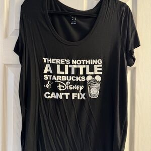 a new day Black Graphic Tee with Fun Print